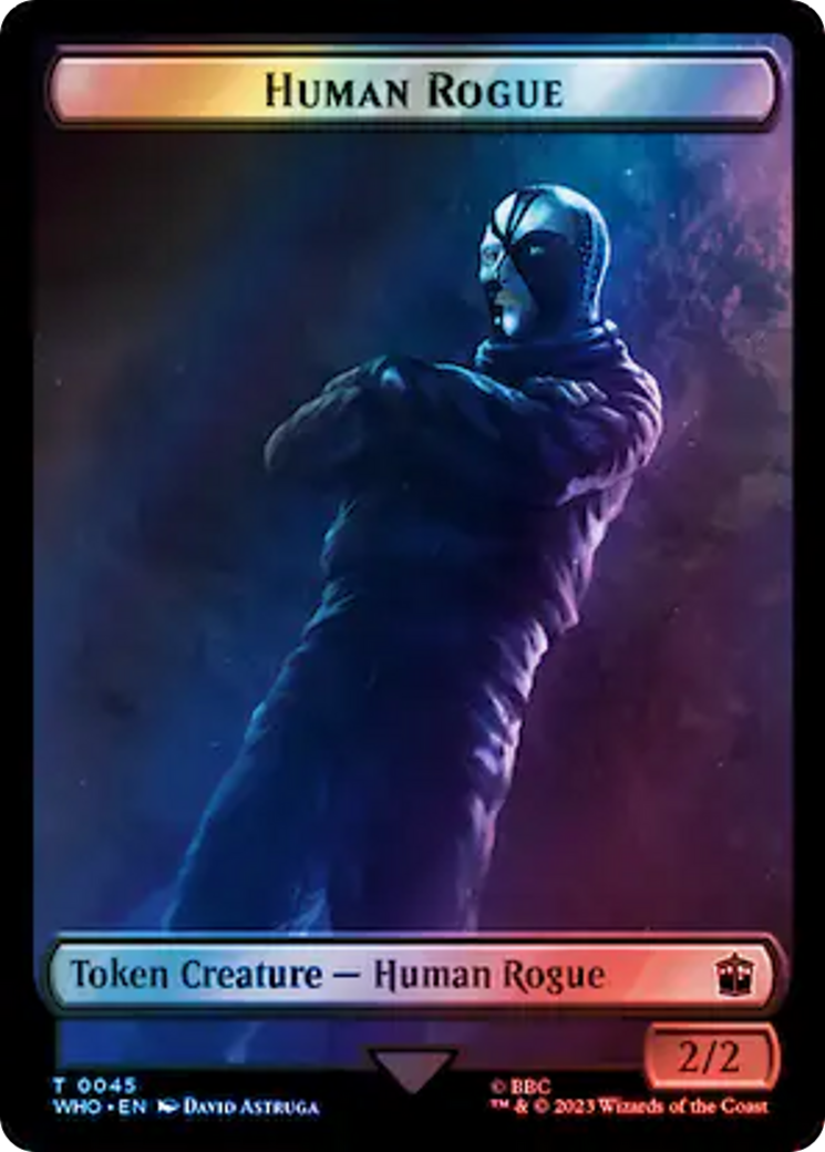 Human Rogue // Cyberman Double-Sided Token (Surge Foil) [Doctor Who Tokens] | Exor Games Dartmouth