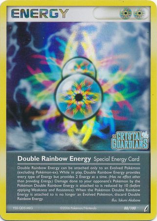 Double Rainbow Energy (88/100) (Stamped) [EX: Crystal Guardians] | Exor Games Dartmouth