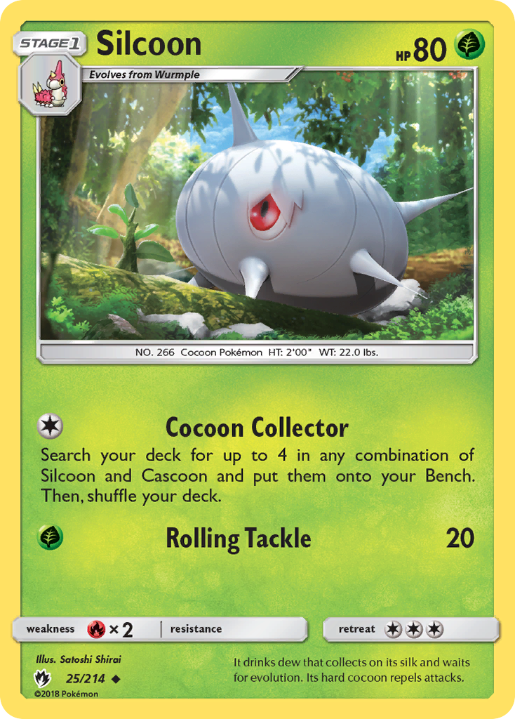 Silcoon (25/214) [Sun & Moon: Lost Thunder] | Exor Games Dartmouth