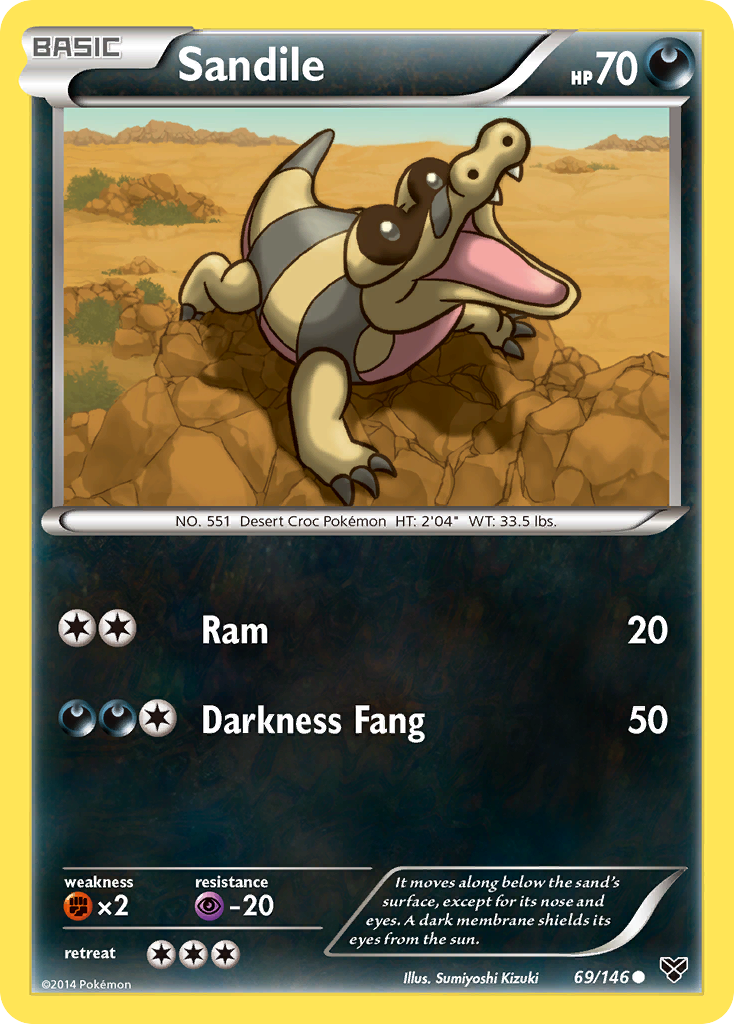 Sandile (69/146) [XY: Base Set] | Exor Games Dartmouth