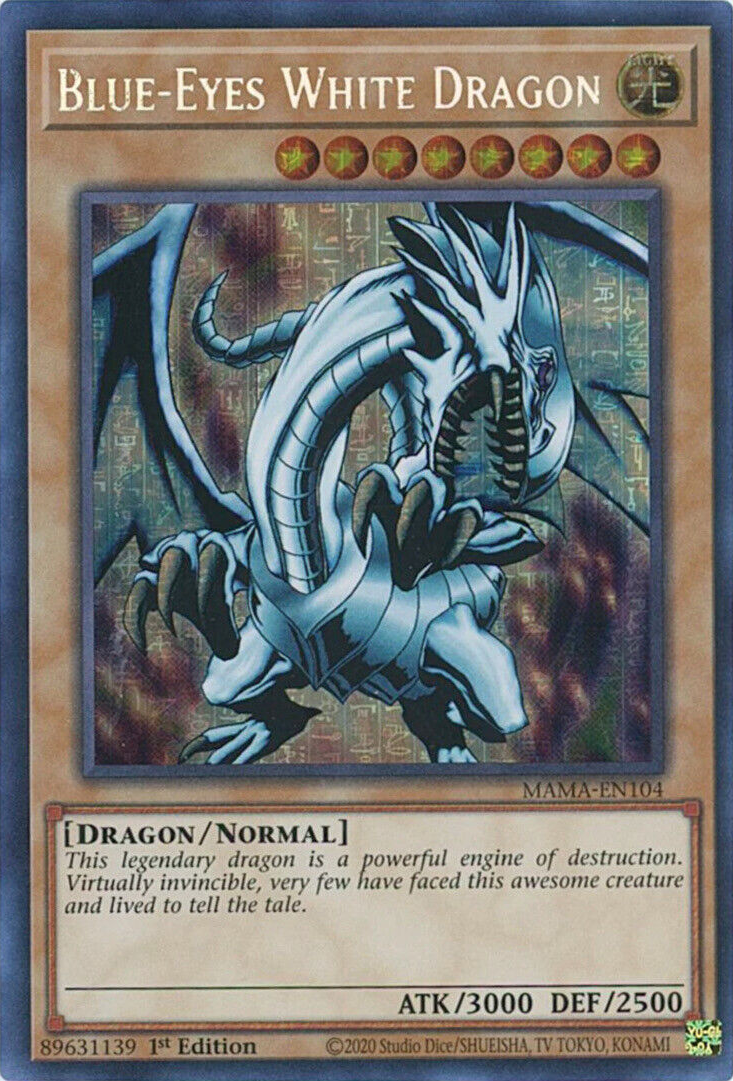 Blue-Eyes White Dragon [MAMA-EN104] Ultra Pharaoh's Rare | Exor Games Dartmouth