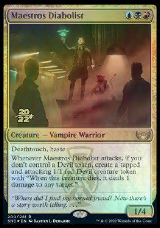 Maestros Diabolist [Streets of New Capenna Prerelease Promos] | Exor Games Dartmouth