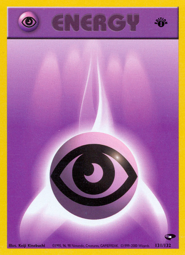 Psychic Energy (131/132) [Gym Challenge 1st Edition] | Exor Games Dartmouth