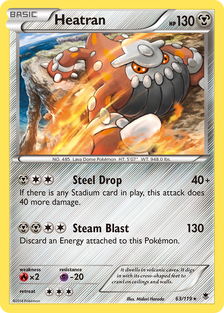 Heatran (63/119) [XY: Phantom Forces] | Exor Games Dartmouth