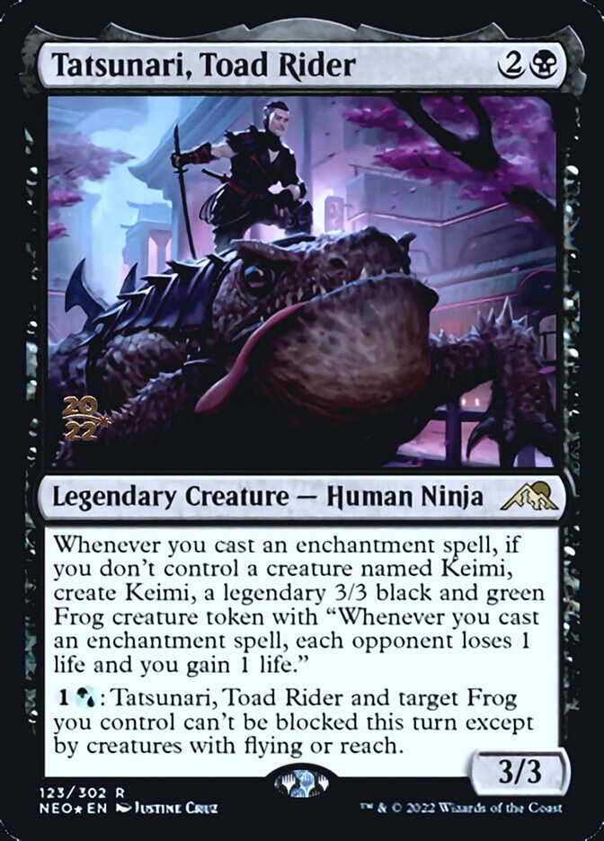 Tatsunari, Toad Rider [Kamigawa: Neon Dynasty Prerelease Promos] | Exor Games Dartmouth