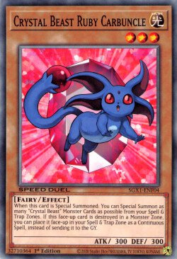 Crystal Beast Ruby Carbuncle [SGX1-ENF04] Common | Exor Games Dartmouth