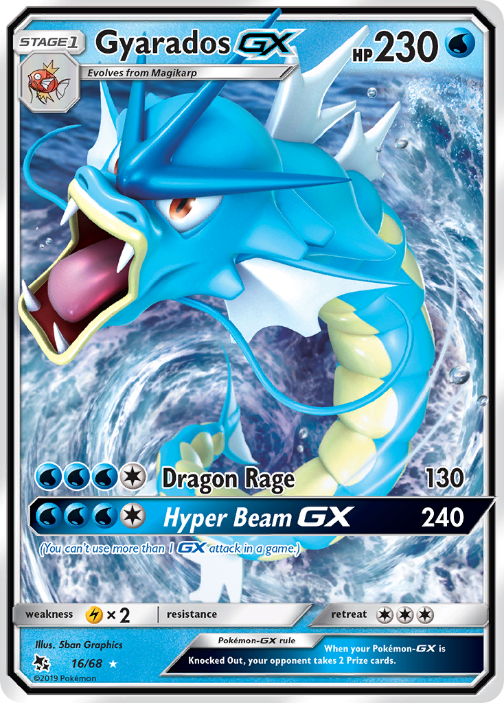 Gyarados GX (16/68) [Sun & Moon: Hidden Fates] | Exor Games Dartmouth