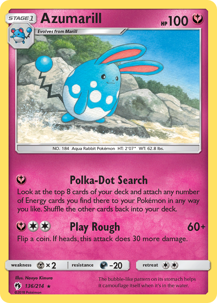 Azumarill (136/214) [Sun & Moon: Lost Thunder] | Exor Games Dartmouth