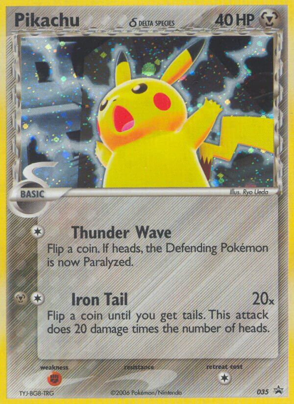 Pikachu (035) (Delta Species) [Nintendo: Black Star Promos] | Exor Games Dartmouth