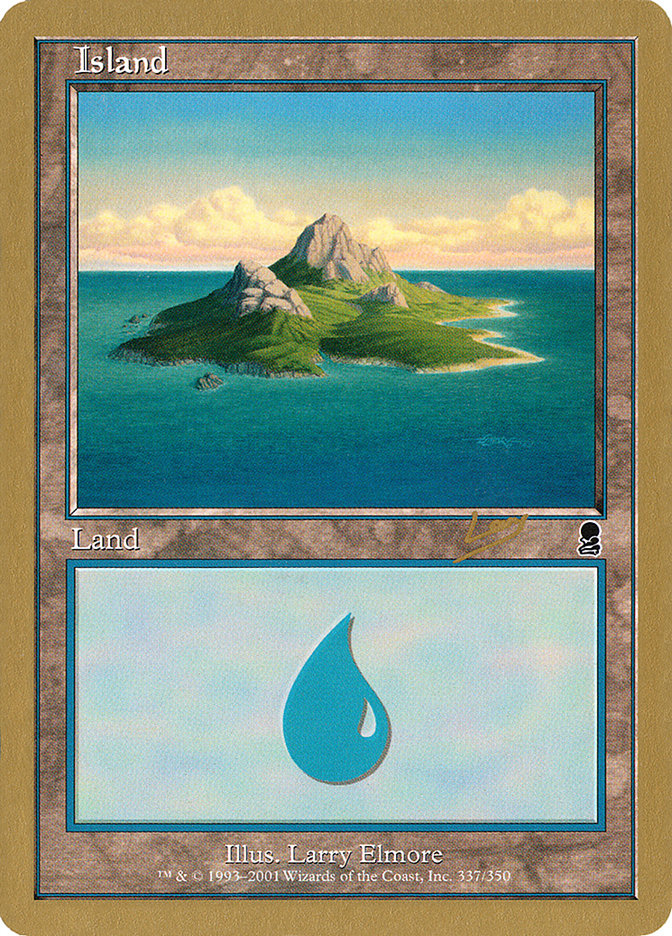 Island (rl337) (Raphael Levy) [World Championship Decks 2002] | Exor Games Dartmouth