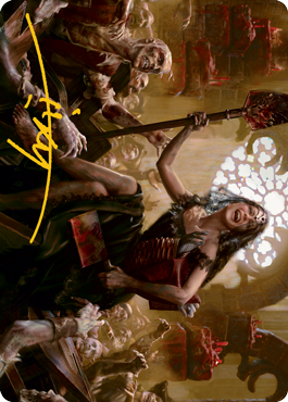 Gisa, Glorious Resurrector Art Card (Gold-Stamped Signature) [Innistrad: Midnight Hunt Art Series] | Exor Games Dartmouth