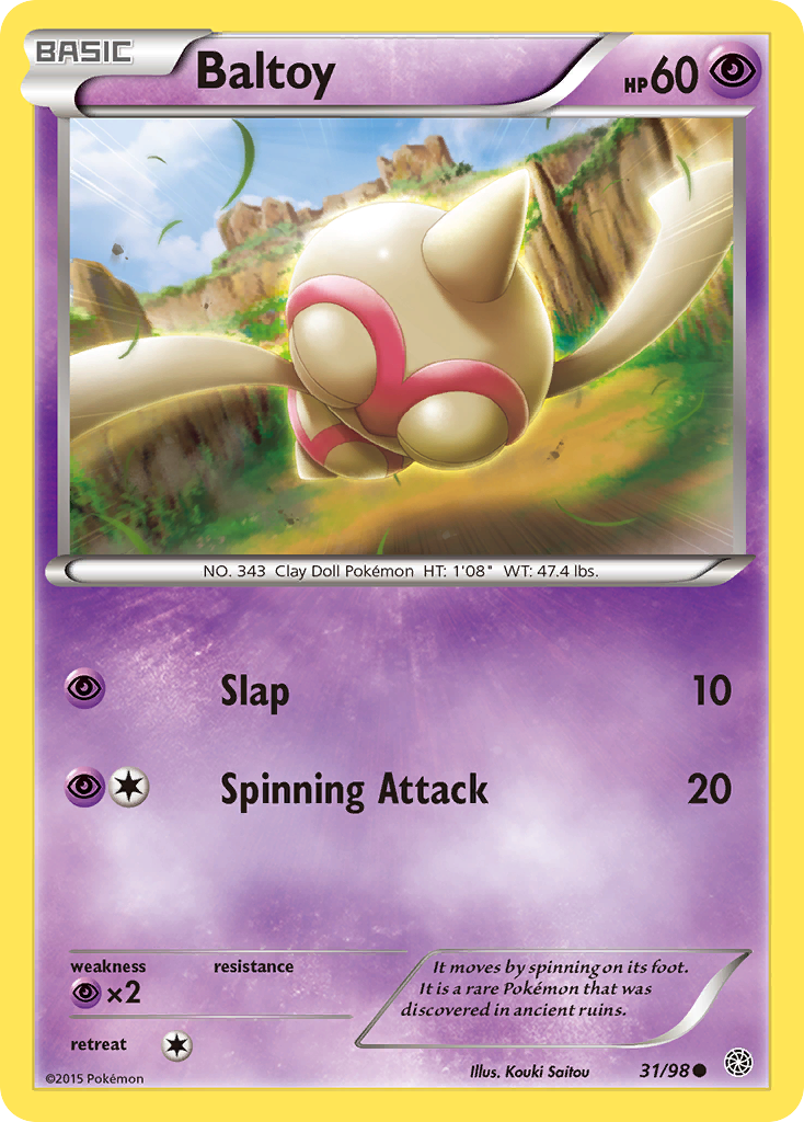 Baltoy (31/98) [XY: Ancient Origins] | Exor Games Dartmouth