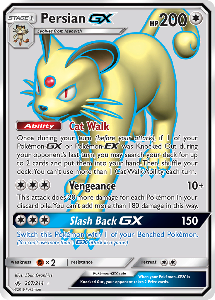 Persian GX (207/214) [Sun & Moon: Unbroken Bonds] | Exor Games Dartmouth