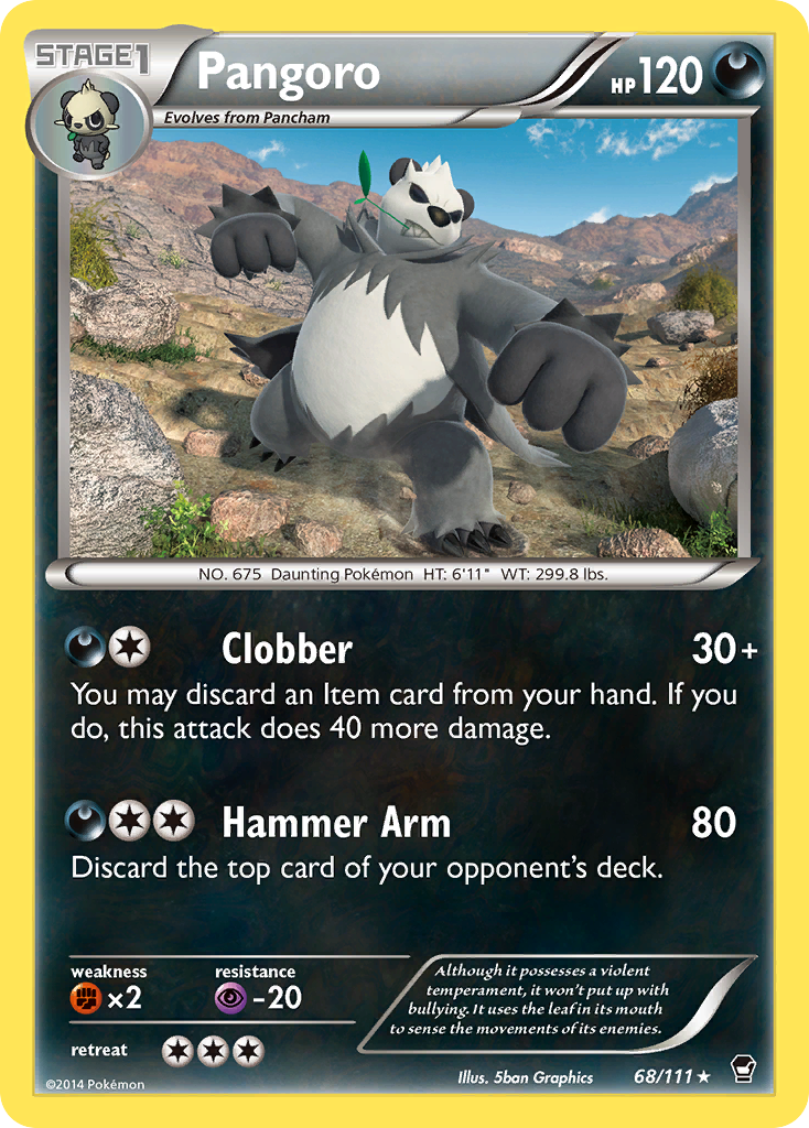 Pangoro (68/111) [XY: Furious Fists] | Exor Games Dartmouth