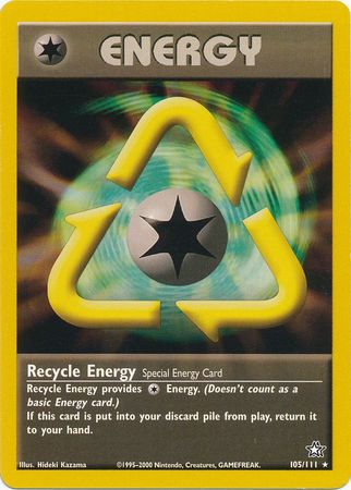 Recycle Energy (105/111) [Neo Genesis Unlimited] | Exor Games Dartmouth