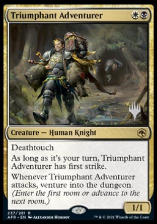 Triumphant Adventurer (Promo Pack) [Dungeons & Dragons: Adventures in the Forgotten Realms Promos] | Exor Games Dartmouth