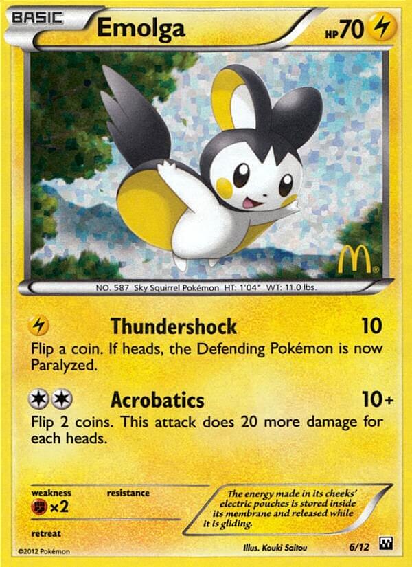 Emolga (6/12) [McDonald's Promos: 2012 Collection] | Exor Games Dartmouth