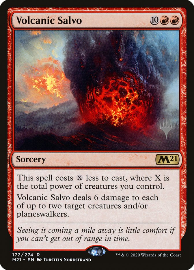 Volcanic Salvo (Promo Pack) [Core Set 2021 Promos] | Exor Games Dartmouth