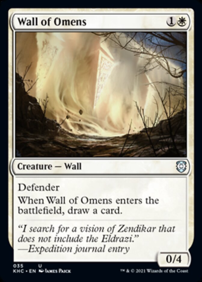 Wall of Omens [Kaldheim Commander] | Exor Games Dartmouth