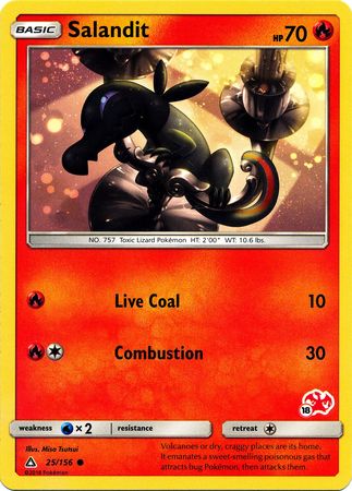 Salandit (25/156) (Charizard Stamp #18) [Battle Academy 2020] | Exor Games Dartmouth