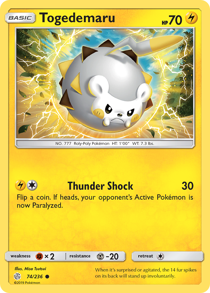 Togedemaru (74/236) [Sun & Moon: Cosmic Eclipse] | Exor Games Dartmouth