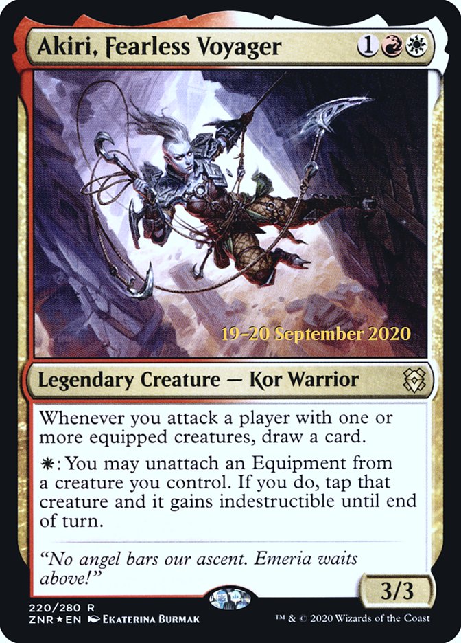 Akiri, Fearless Voyager  [Zendikar Rising Prerelease Promos] | Exor Games Dartmouth