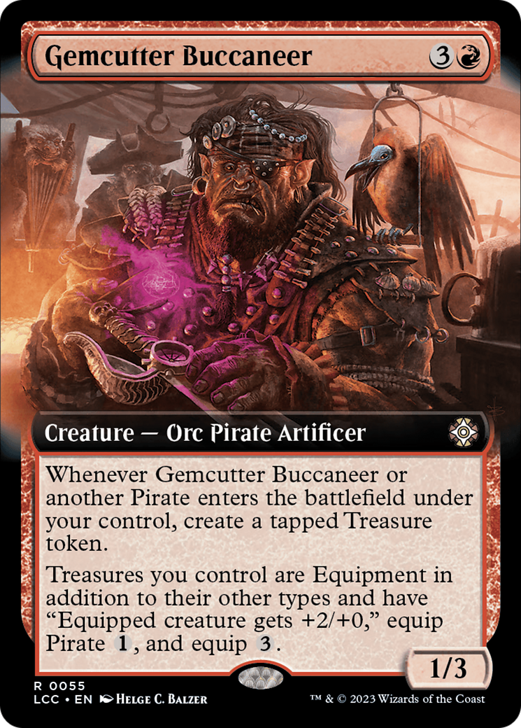 Gemcutter Buccaneer (Extended Art) [The Lost Caverns of Ixalan Commander] | Exor Games Dartmouth