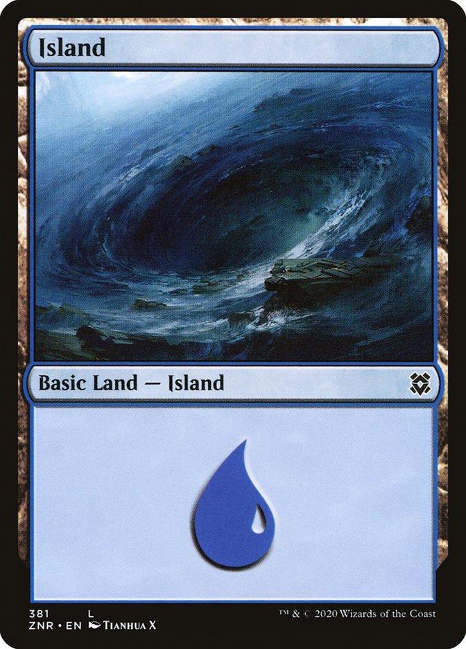 Island (381) [Zendikar Rising] | Exor Games Dartmouth