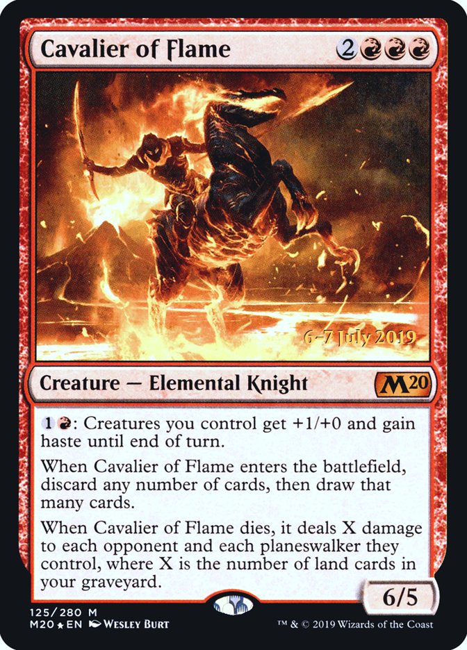 Cavalier of Flame  [Core Set 2020 Prerelease Promos] | Exor Games Dartmouth