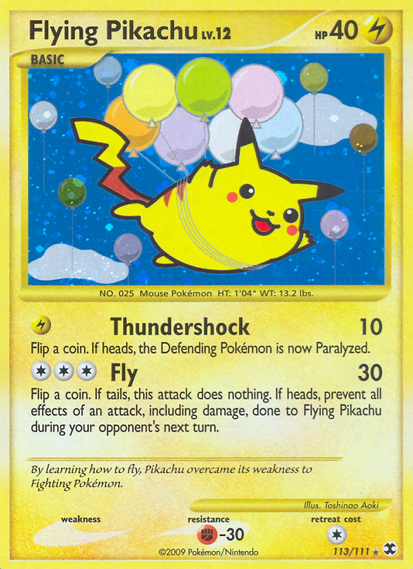 Flying Pikachu (113/111) [Platinum: Rising Rivals] | Exor Games Dartmouth