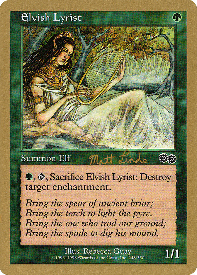 Elvish Lyrist (Matt Linde) [World Championship Decks 1999] | Exor Games Dartmouth