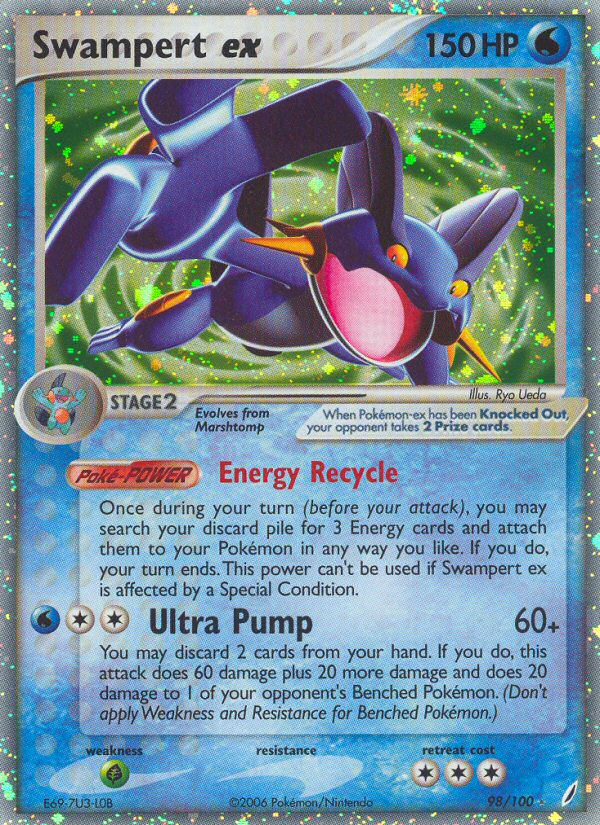 Swampert ex (98/100) [EX: Crystal Guardians] | Exor Games Dartmouth