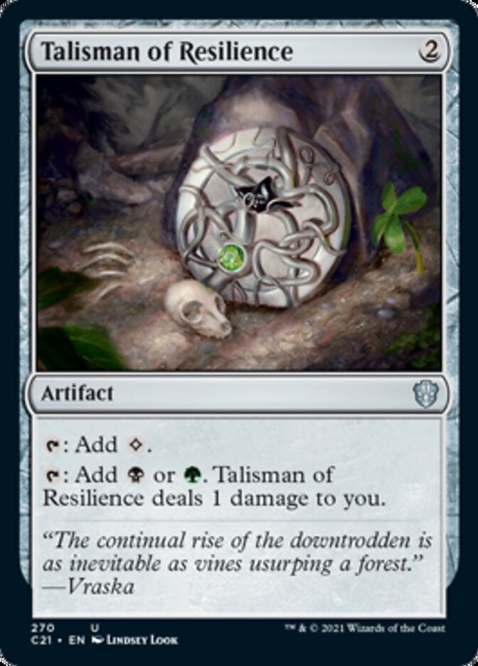 Talisman of Resilience [Commander 2021] | Exor Games Dartmouth