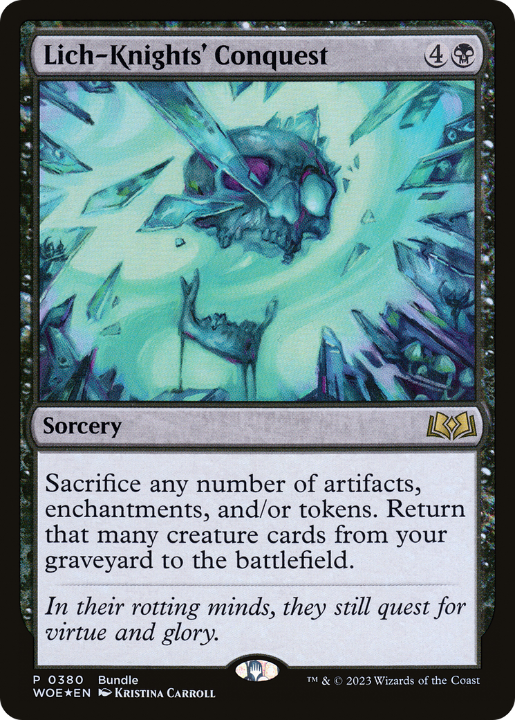 Lich-Knights' Conquest (Bundle) [Wilds of Eldraine Promos] | Exor Games Dartmouth