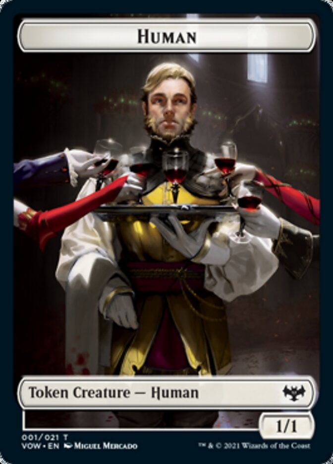 Human Token (001) [Innistrad: Crimson Vow Tokens] | Exor Games Dartmouth