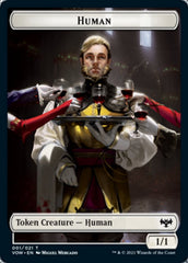 Human (001) // Zombie (005) Double-sided Token [Innistrad: Crimson Vow Tokens] | Exor Games Dartmouth