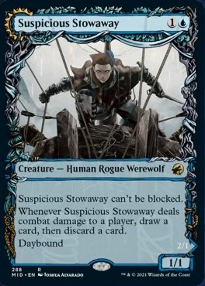 Suspicious Stowaway // Seafaring Werewolf (Showcase Equinox) [Innistrad: Midnight Hunt] | Exor Games Dartmouth