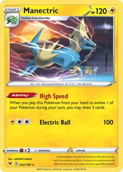 Manectric (052/185) [Sword & Shield: Vivid Voltage] | Exor Games Dartmouth