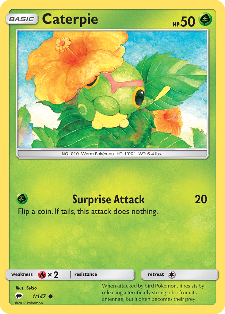 Caterpie (1/147) [Sun & Moon: Burning Shadows] | Exor Games Dartmouth