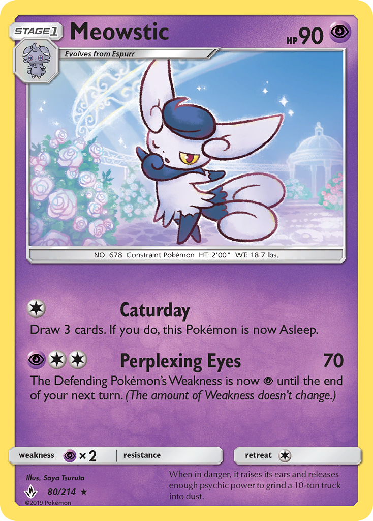 Meowstic (80/214) [Sun & Moon: Unbroken Bonds] | Exor Games Dartmouth