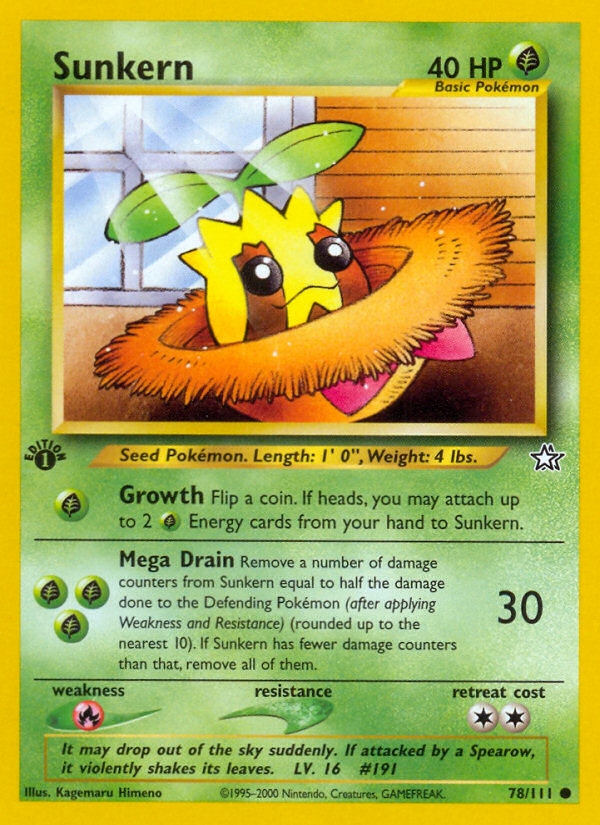 Sunkern (78/111) [Neo Genesis 1st Edition] | Exor Games Dartmouth