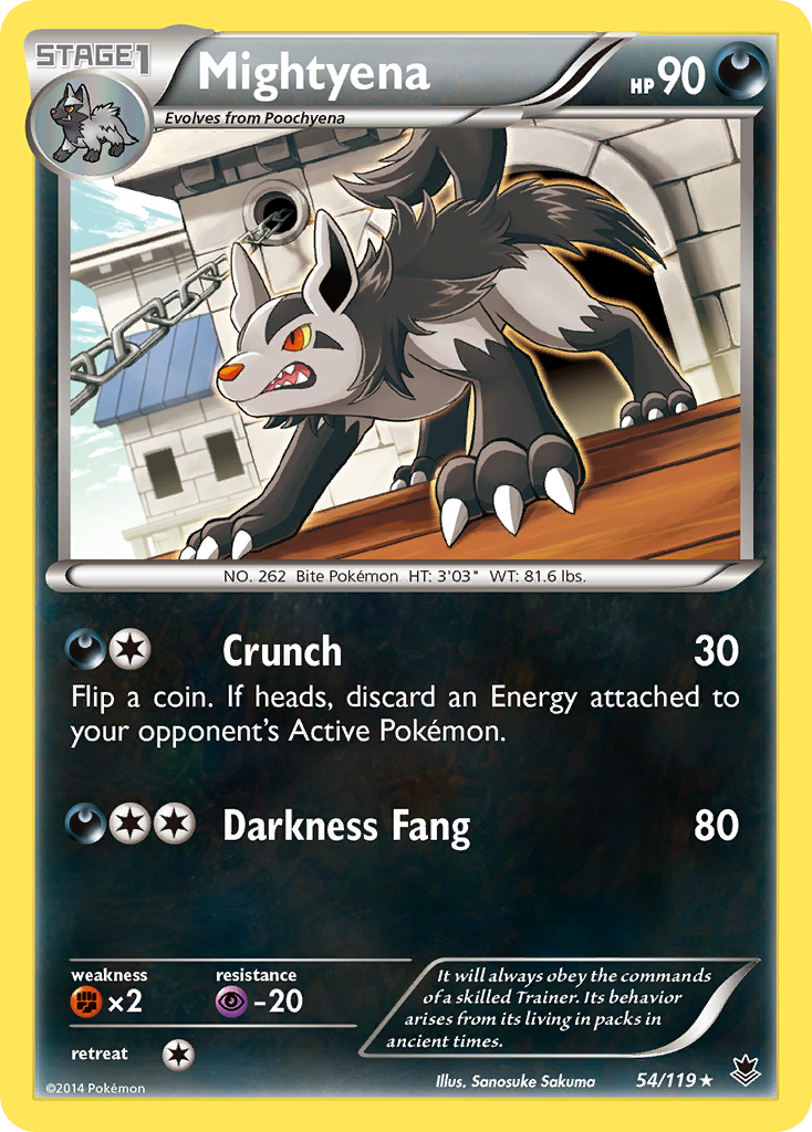 Mightyena (54/119) [XY: Phantom Forces] | Exor Games Dartmouth