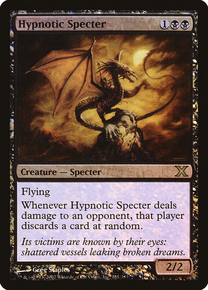 Hypnotic Specter (Premium Foil) [Tenth Edition] | Exor Games Dartmouth