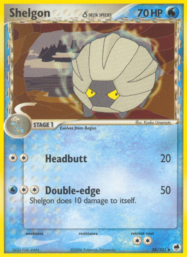 Shelgon (38/101) (Delta Species) [EX: Dragon Frontiers] | Exor Games Dartmouth