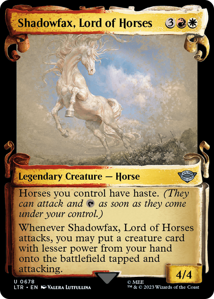 Shadowfax, Lord of Horses [The Lord of the Rings: Tales of Middle-Earth Showcase Scrolls] | Exor Games Dartmouth