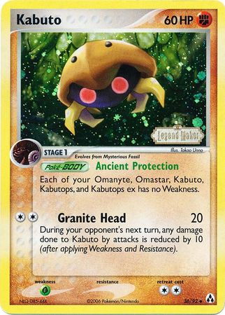 Kabuto (36/92) (Stamped) [EX: Legend Maker] | Exor Games Dartmouth