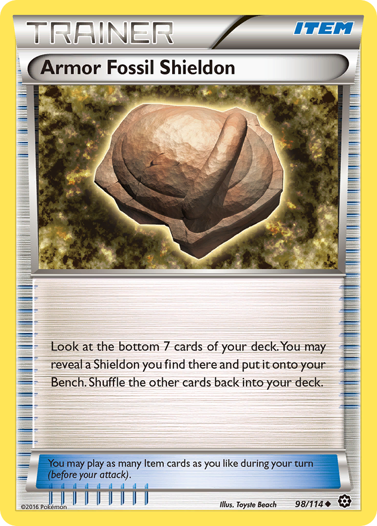 Armor Fossil Shieldon (98/114) [XY: Steam Siege] | Exor Games Dartmouth