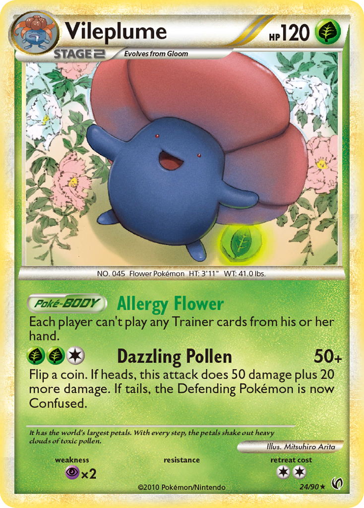 Vileplume (24/90) [HeartGold & SoulSilver: Undaunted] | Exor Games Dartmouth