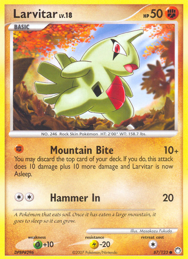 Larvitar (87/123) [Diamond & Pearl: Mysterious Treasures] | Exor Games Dartmouth