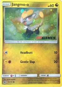 Jangmo-o (75/111) (Cosmos Holo) (EB Games Promo) [Sun & Moon: Crimson Invasion] | Exor Games Dartmouth